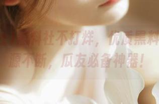 黑料社不打烊，优质黑料资源源源不断，瓜友必备神器！